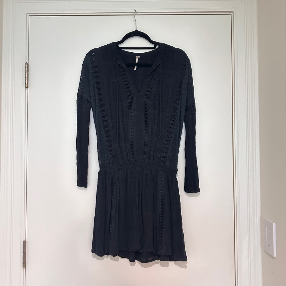 Free People Long Sleeve Mini Dress